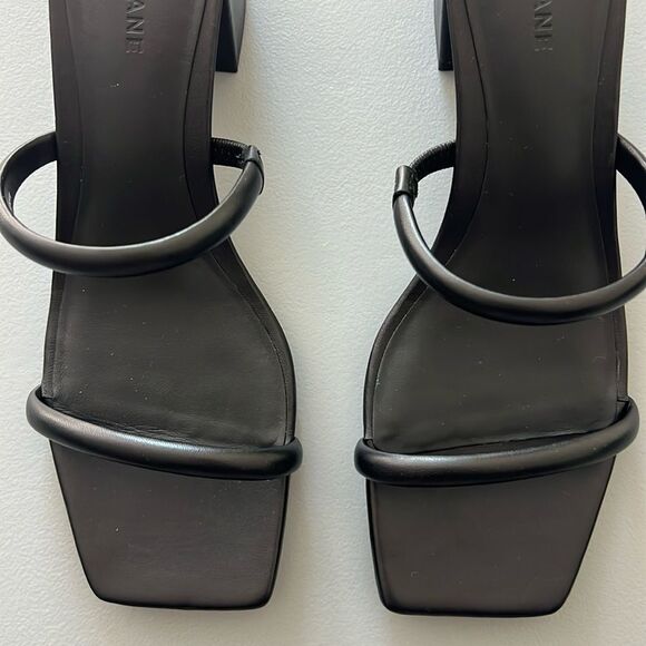 New Everlane The Double Strap Heel in Black Size 9 - Picture 4 of 11